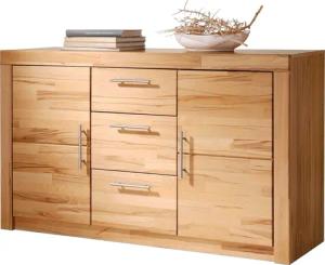 VOGL Möbelfabrik Sideboard "Toronto", Breite 140 cm, teilmassiv, Metallgriff, Made in Germany
