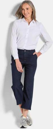 Jeans-Culotte VERA mit Bügelfalten - dunkelblau - Gr. 225 von Goldner Fashion