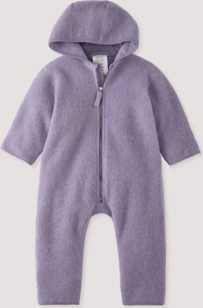 hessnatur Baby Wollfleece Overall aus Bio-Merinowolle - lila - Größe 86/92