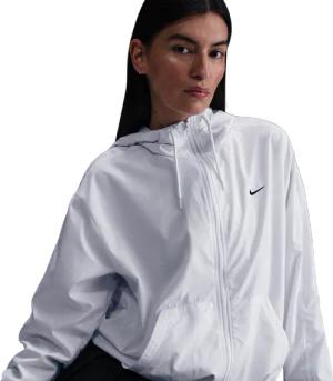 Nike Classic Damen Jacken - Weiß - Größe: 34 - Baumwoll-Jersey - Foot Locker