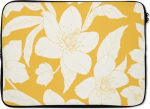 MuchoWow Laptop-Hülle Blumen - Muster -