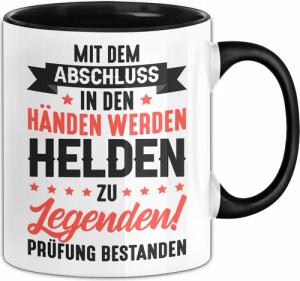 Trendation Tasse Prüfung Bestanden Geschenk Tasse