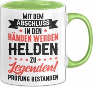 Trendation Tasse Prüfung Bestanden Geschenk Tasse