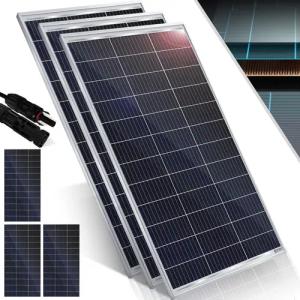 KESSER Solarmodul, (3-St), Solarpanel Monokristallin 18V