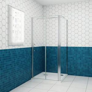 duschspa Eckdusche ESG Glastür Eckeinstieg Duschkabine