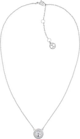 Tommy Hilfiger Kette mit Anhänger Schmuck Edelstahl Halsschmuck Ankerkette CASUAL, mit Glasstein