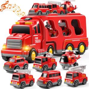 TEMI Spielzeug-Auto 7 Pack Träger LKW