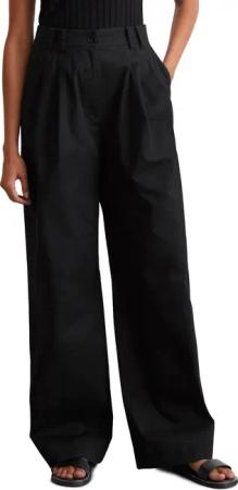 Marc O'Polo Bundfaltenhose weit, aus Twill,
