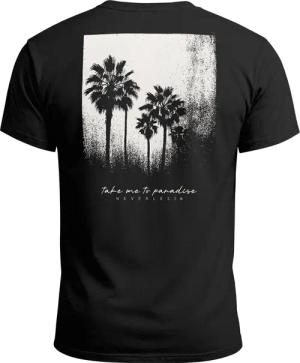 Neverless Print-Shirt Herren T-Shirt Backprint Sommer-Shirt