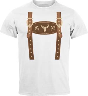 MoonWorks Print-Shirt Herren T-Shirt Lederhose Ersatz