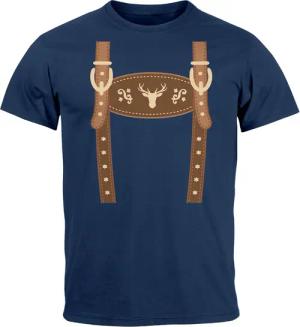 MoonWorks Print-Shirt Herren T-Shirt Lederhose Ersatz