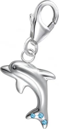 Goldene Hufeisen Charm Kristall Zirkonia Delfin