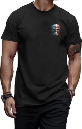 Banco T-Shirt Herren T-Shirt mit Totenkopf