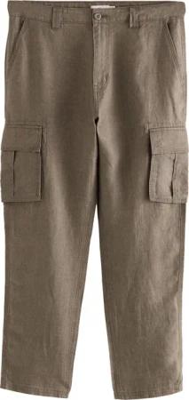 Next Leinenhose Regular Fit Signature Cargohose