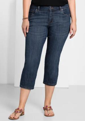 Sheego Jeansshorts Caprijeans
