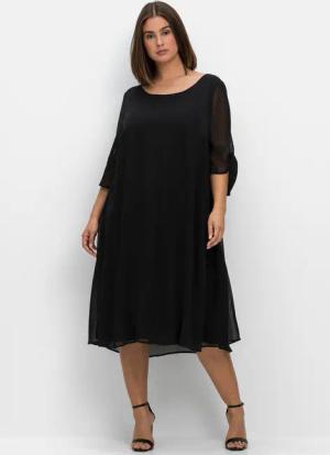 Sheego Etuikleid Chiffonkleid