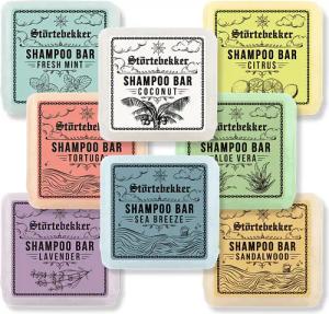 Störtebekker Festes Haarshampoo 8er Probierset -