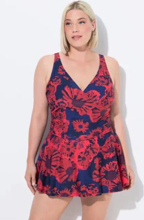 Ulla Popken Badekleid Badekleid Shorts Blüten