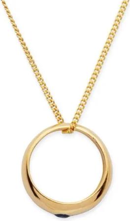 Unique Fingerring Unique Polierter 333er Gelbgold Taufring mit Saphir KTR0012