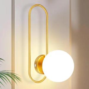 ZMH Wandleuchte Innen Modern Gold Wandlampe