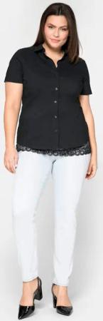 Sheego Klassische Bluse Stretchbluse