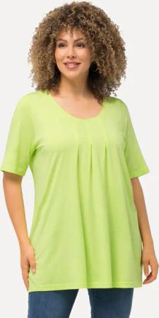 Ulla Popken T-Shirt T-Shirt Zierfalten A-Linie