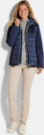 Wollmantel mit Stehkragen - schwarz - Gr. 25 von Goldner Fashion