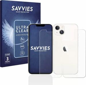 Savvies Displayschutzfolie Schutzfolie für Apple iPhone