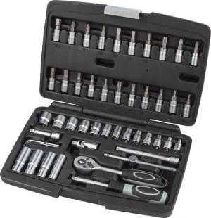 WGB BASIC PLUS Stecknüsse 1/4" Steckschlüssel-Garnitur,