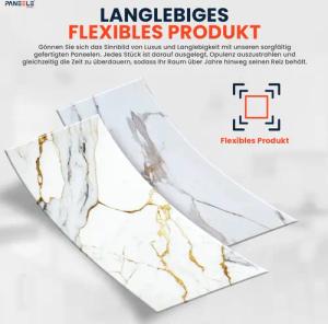 Dilara Home Küchenrückwand PVC Wandverkleidung Marmoroptik