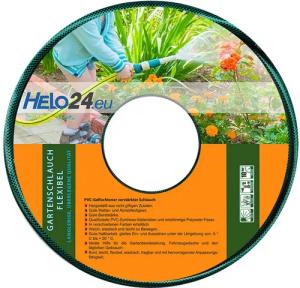 HELO24 Gartenschlauch Wasserschlauch 25m 3/4" Zoll