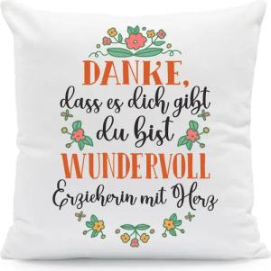 GRAVURZEILE Zierkissen mit Spruch - Danke,