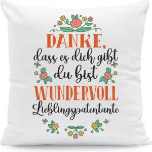 GRAVURZEILE Zierkissen mit Spruch - Danke,