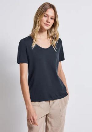 STREET ONE T-Shirt mit V-Ausschnitt