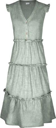 FELICITAS Maxikleid Maxi-Leinenkleid Klea
