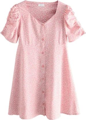 Next A-Linien-Kleid Kleid mit gerafften Ärmeln