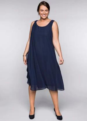 Sheego Etuikleid Chiffonkleid