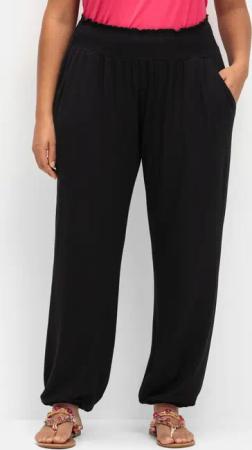 Sheego Jerseyhose Jerseyhose Innenbeinlänge ca. 79
