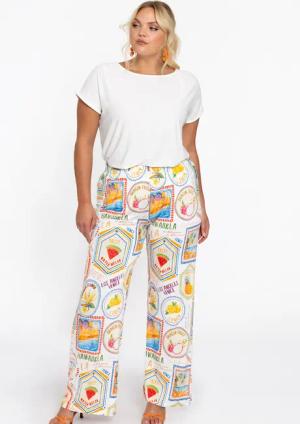 YOEK Bootcuthose Damen Hose mit Druck