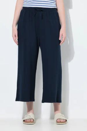 Ulla Popken Culotte Sweat-Culotte Waffelstruktur weites