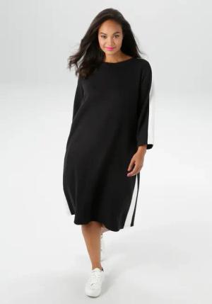 Aniston PLUS Sweatkleid, aus super weichen, elastischen Jersey-Qualität - NEUE KOLLEKTION