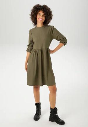 Aniston CASUAL Jerseykleid, aus strukturierter, elastischer Crepé-Qualität - NEUE KOLLEKTION