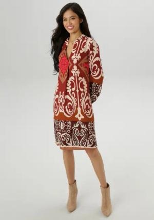 Aniston SELECTED Blusenkleid, mit Ornament-Druck Allover - NEUE KOLLEKTION