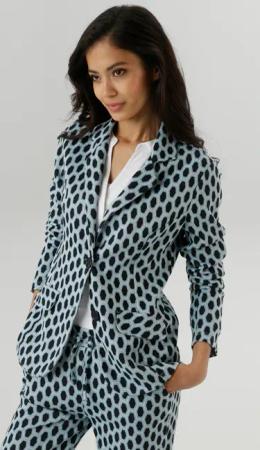 Aniston SELECTED Jerseyblazer, mit Allover-Muster in geometrischer Wabenoptik - NEUE KOLLEKTION