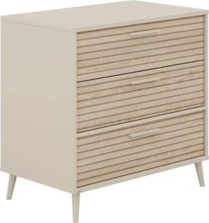 PAIDI Wickelkommode "EEFJE Kommode in modernem Design, Cashmere-Beige mit Groovy-Oak", bis 50 kg, in verschiedenen Breiten und Ausführungen, 95 cm