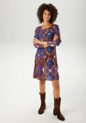 Aniston CASUAL Minikleid, mit großflächigem Ornament-Druck - NEUE KOLLEKTION
