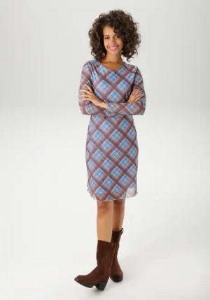 Aniston CASUAL Minikleid, im extravaganten Karo-Dessin - NEUE KOLLEKTION