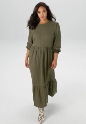 Aniston PLUS Jerseykleid, in trendiger Farbpalette - NEUE KOLLEKTION