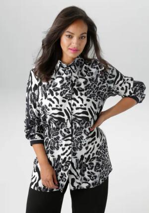 Aniston PLUS Hemdbluse, in trendigen Animal Dessin - NEUE KOLLEKTION