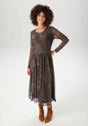 Aniston CASUAL Midikleid, mit fantasievollem Animal-Print - NEUE KOLLEKTION